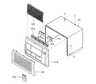 Kenmore 58075085500 front asy diagram