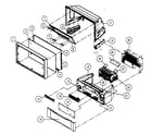 Hitachi 46F500A cabinet parts diagram