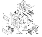 Sony CMT-DV2D cabinet parts diagram