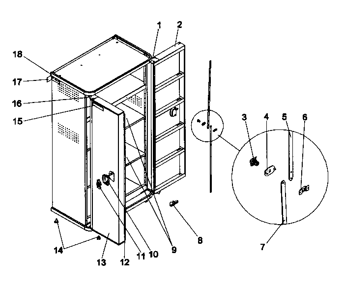 Cabinet locker