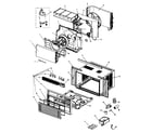 Haier HWR10XC5 cabinet parts diagram