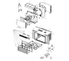 Haier ACD125R cabinet parts diagram