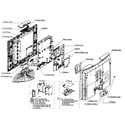 Panasonic TC-20LB30 cabinet parts diagram
