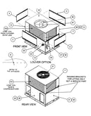 Front view/louver option/rear view