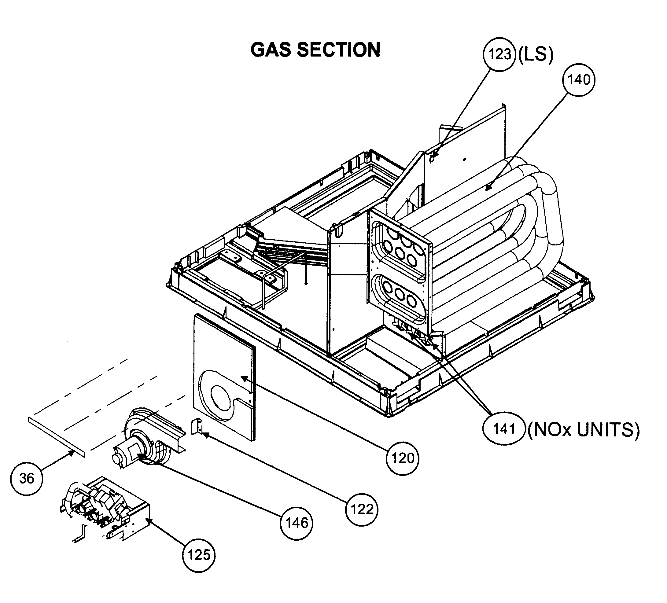 Gas section