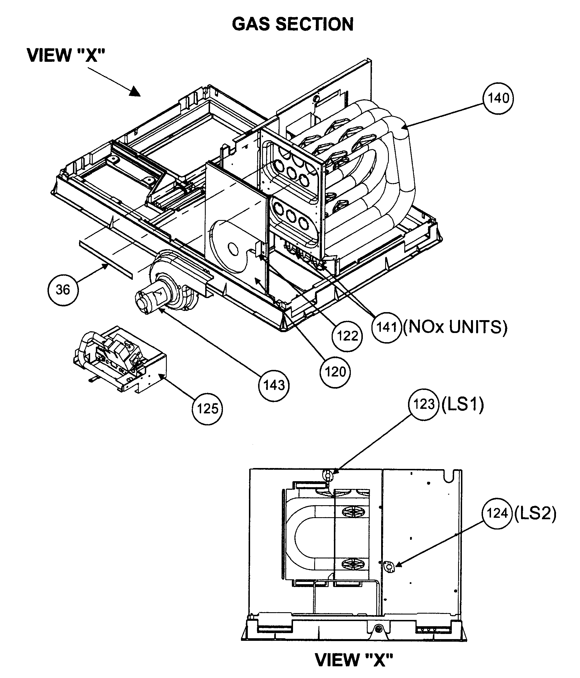 Gas section