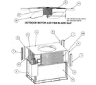 Carrier 48XZN036090300 outdoor motor/fan blade gap diagram