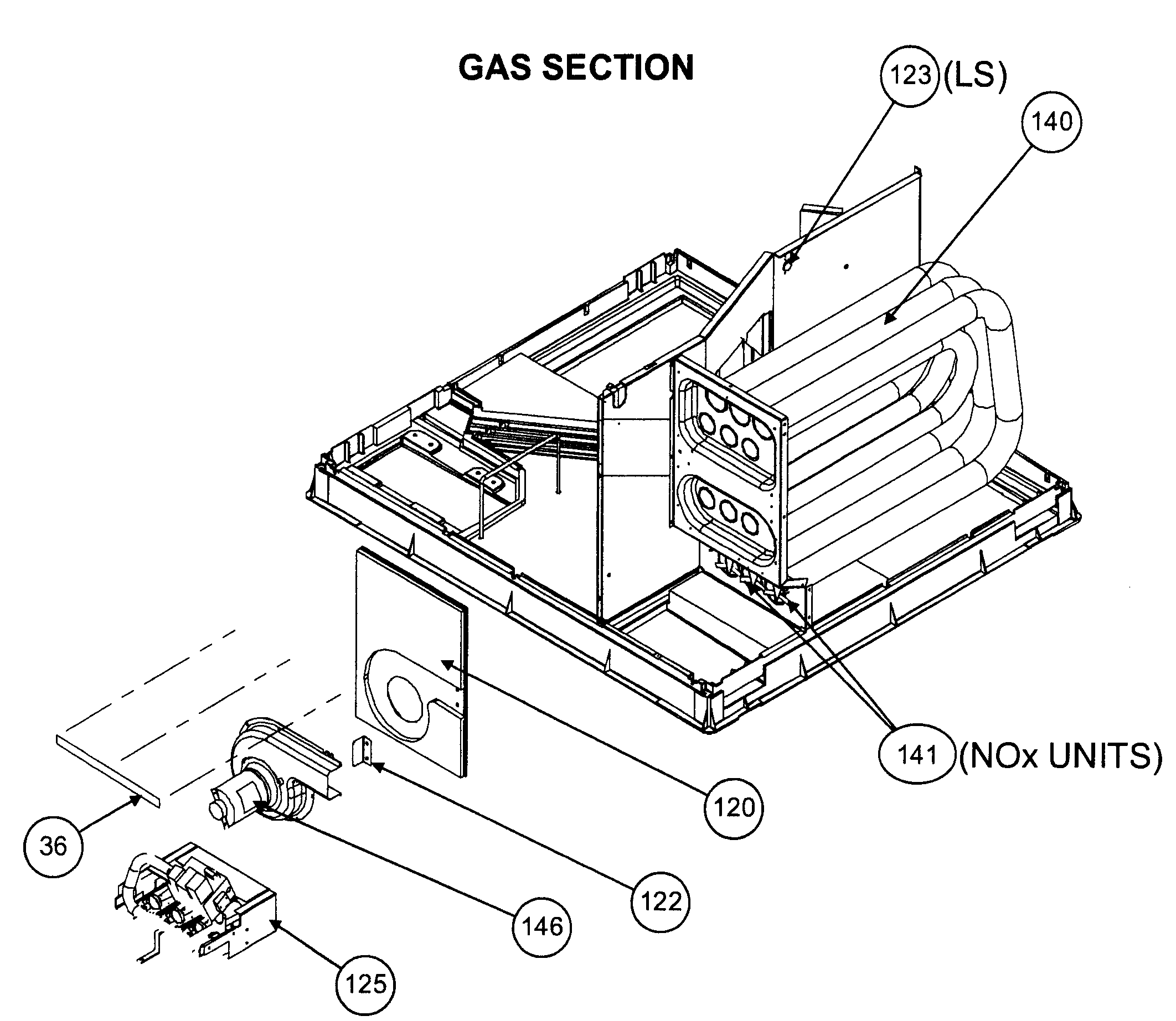 Gas section
