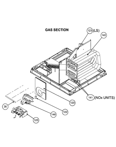 Gas section