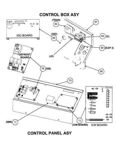 Control box assy/control panel assy