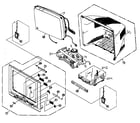 Panasonic PV-DF205 cabinet parts diagram