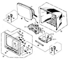 Panasonic PV-DF275 cabinet parts diagram