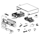 Panasonic SA-HT830VP cabinet parts diagram