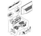 Panasonic PT-44LCX65 cabinet parts diagram