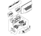 Panasonic PT-61LCX65 cabinet parts diagram