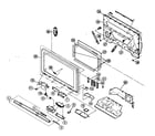 Sony KDF-E55A20 cabinet parts diagram