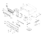 Yamaha RX-V557 cabinet parts diagram