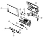 Hitachi 50V500G cabinet parts diagram