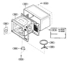 Kenmore 72163292303 oven cavity parts diagram