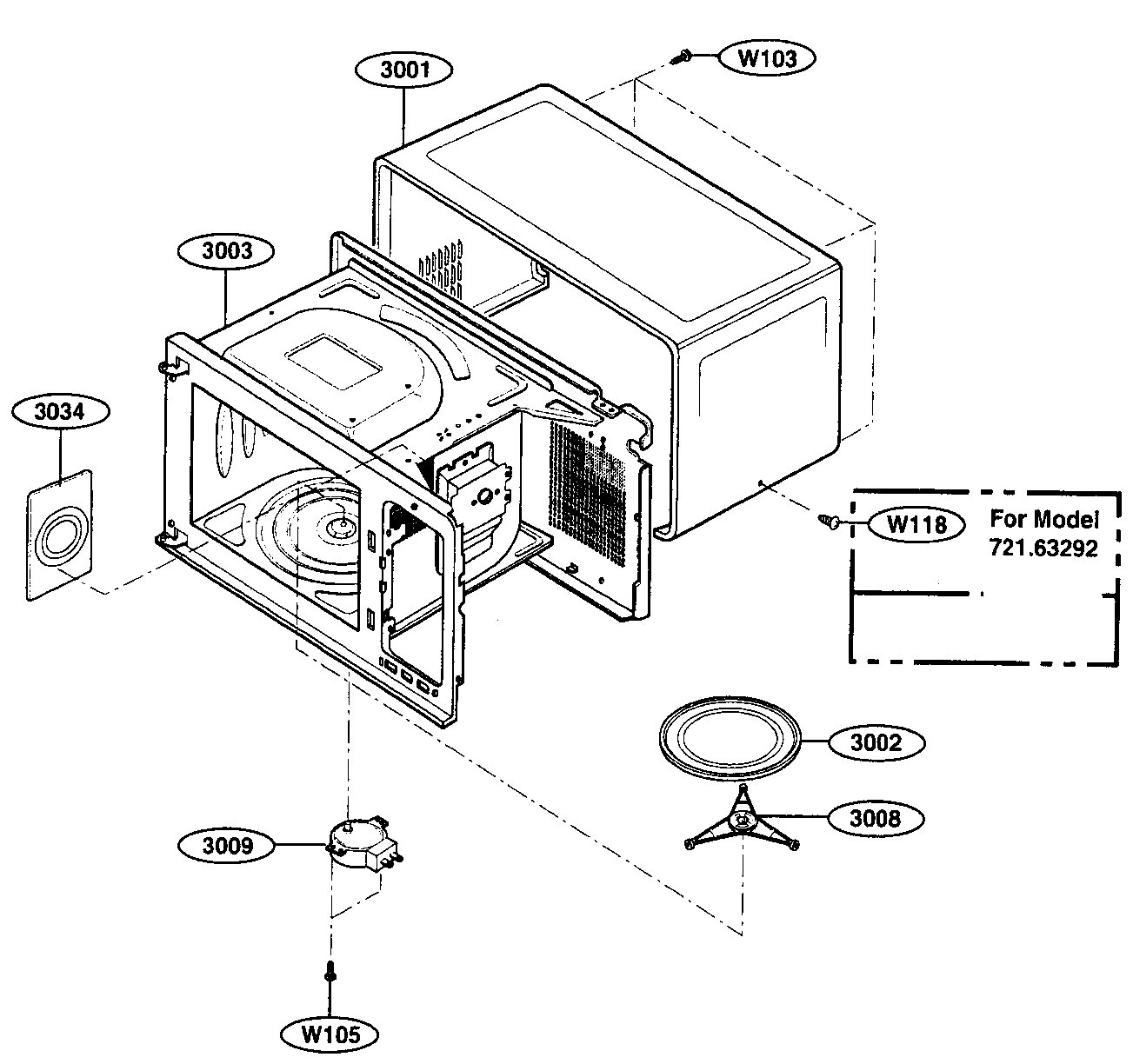 Oven cavity parts