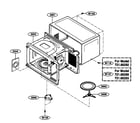 Kenmore 72166299500 oven cavity parts diagram