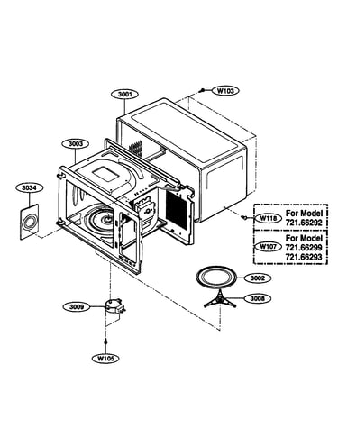 Oven cavity parts