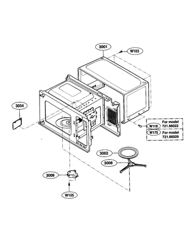 Oven cavity parts