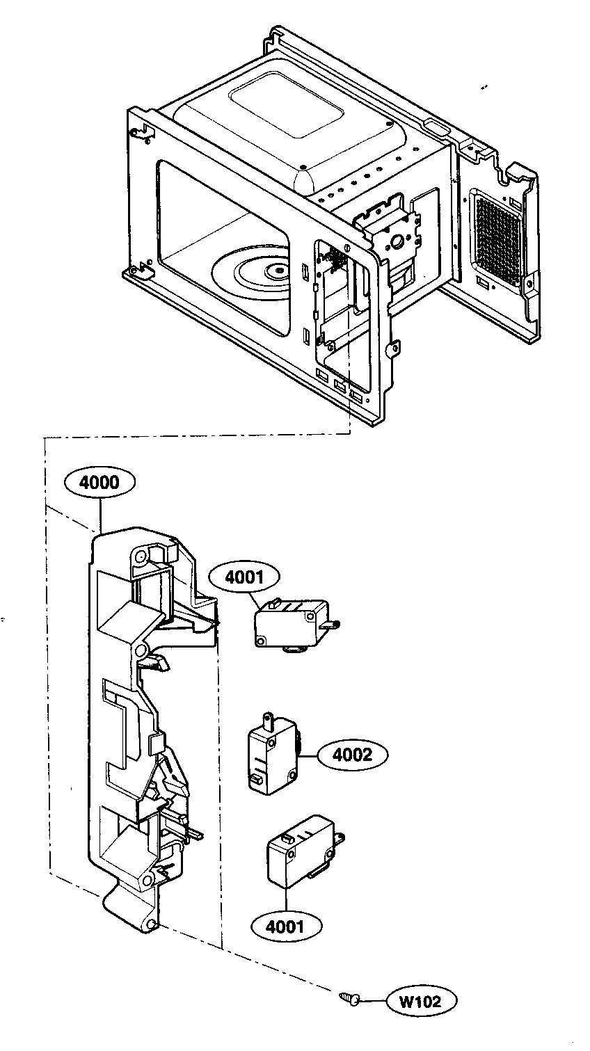 Latch board parts