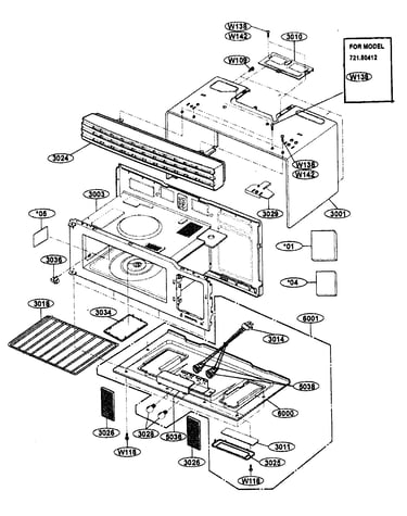 Oven cavity parts