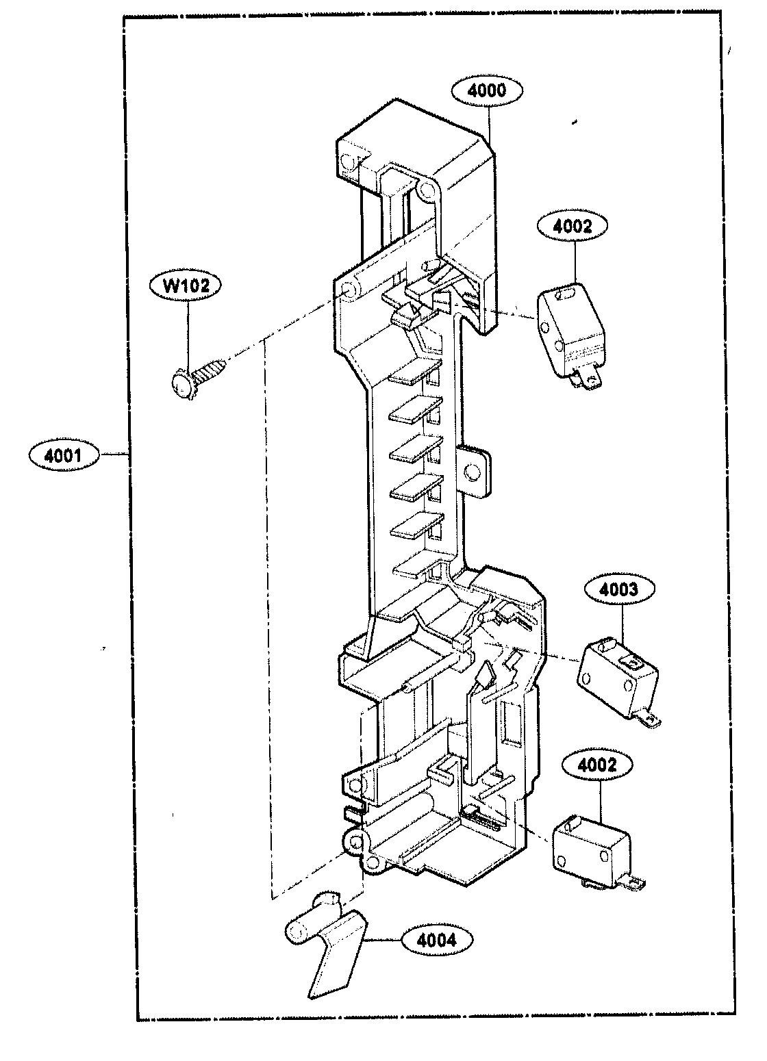 Latch board parts