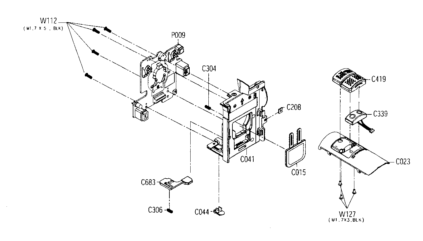 Rear/top assy