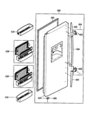 Freezer door parts