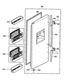 Freezer door parts