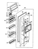 Refrigerator door parts