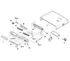 Sony HCD-DX150 cabinet parts diagram