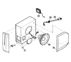 JVC SP-PWC3 cabinet parts diagram