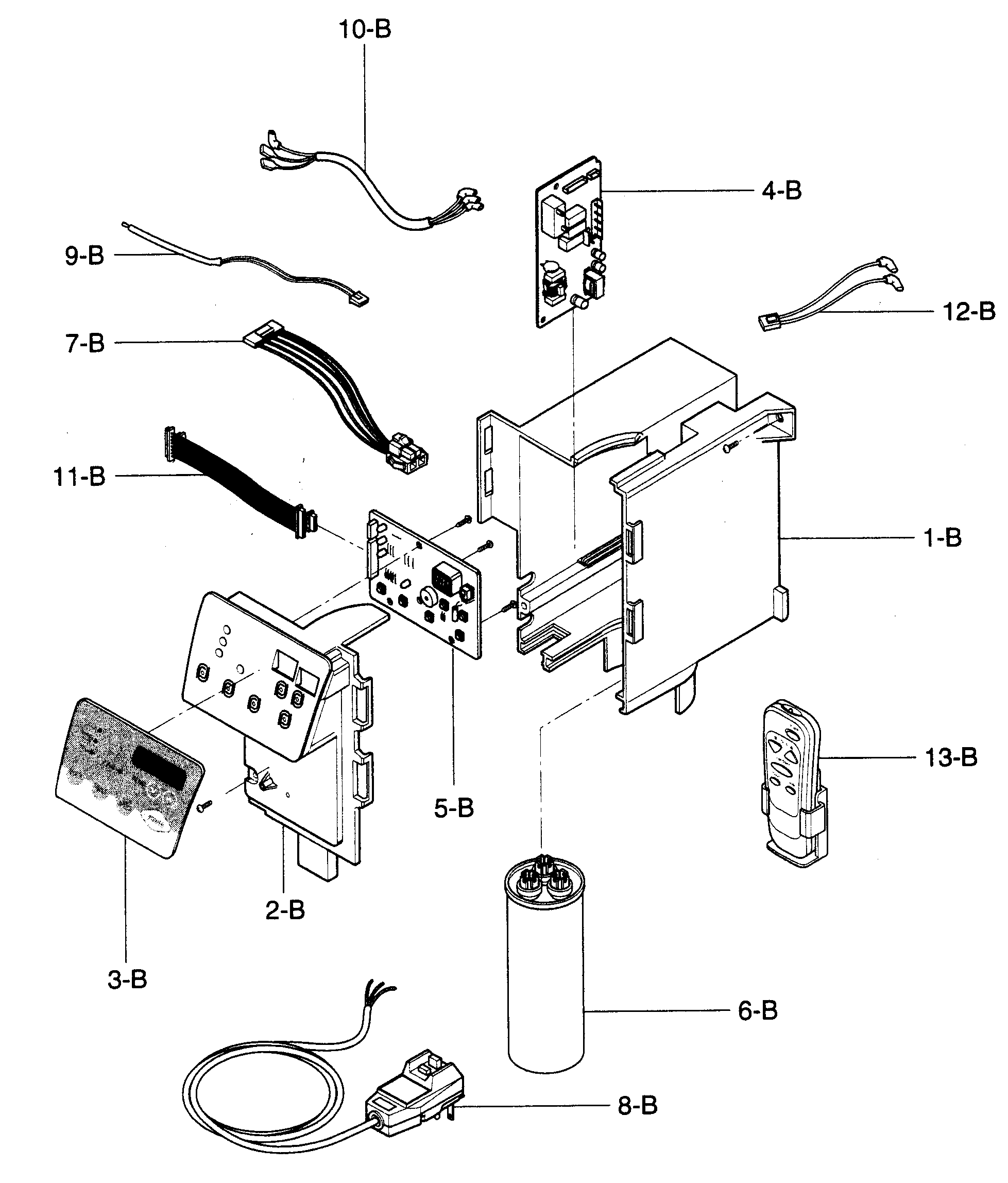 Control box assy