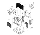 Kenmore 58075135500 air handling/cycle parts diagram