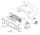 Yamaha RX-V4600 cabinet parts diagram