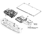 Sylvania DVC840F cabinet parts diagram