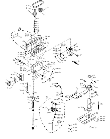 Bench drill press