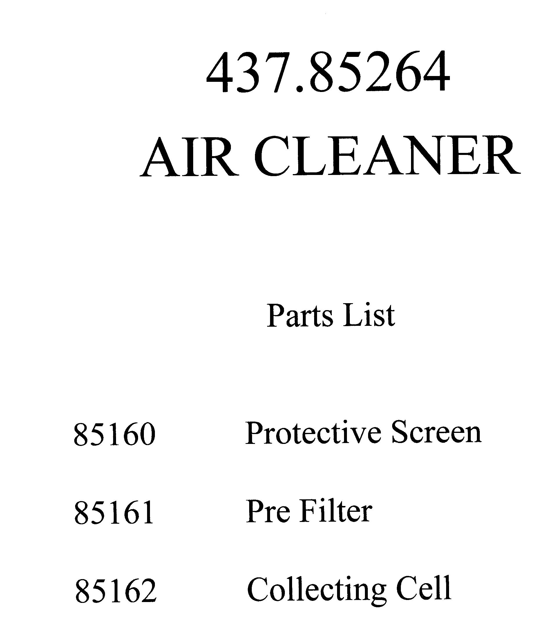 AIR CLEANER