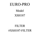 Euro-Pro XSH187 filter diagram