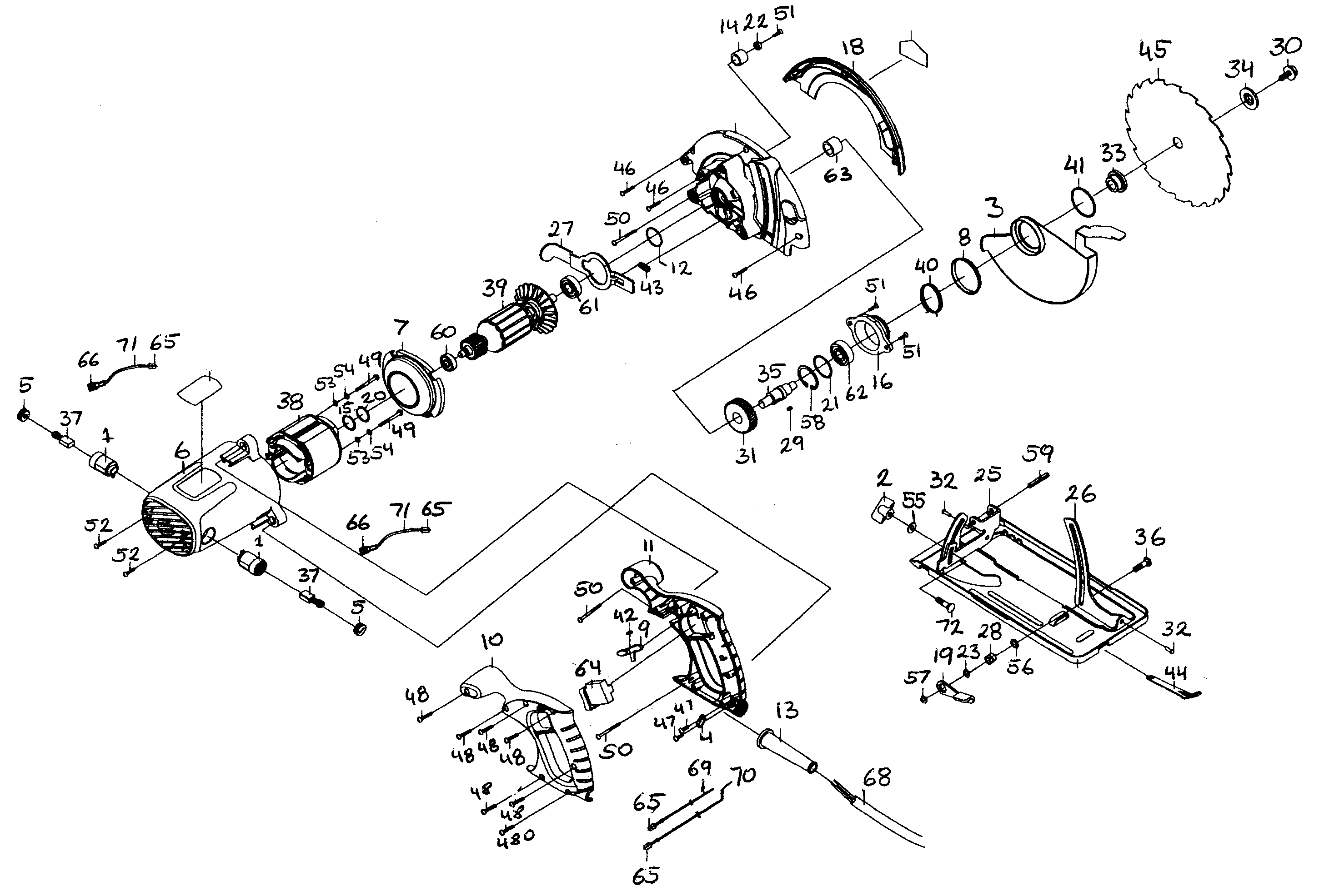 Saw assy