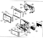 Hitachi 51F710A cabinet parts diagram
