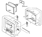 RCA 24F501TDV cabinet parts diagram