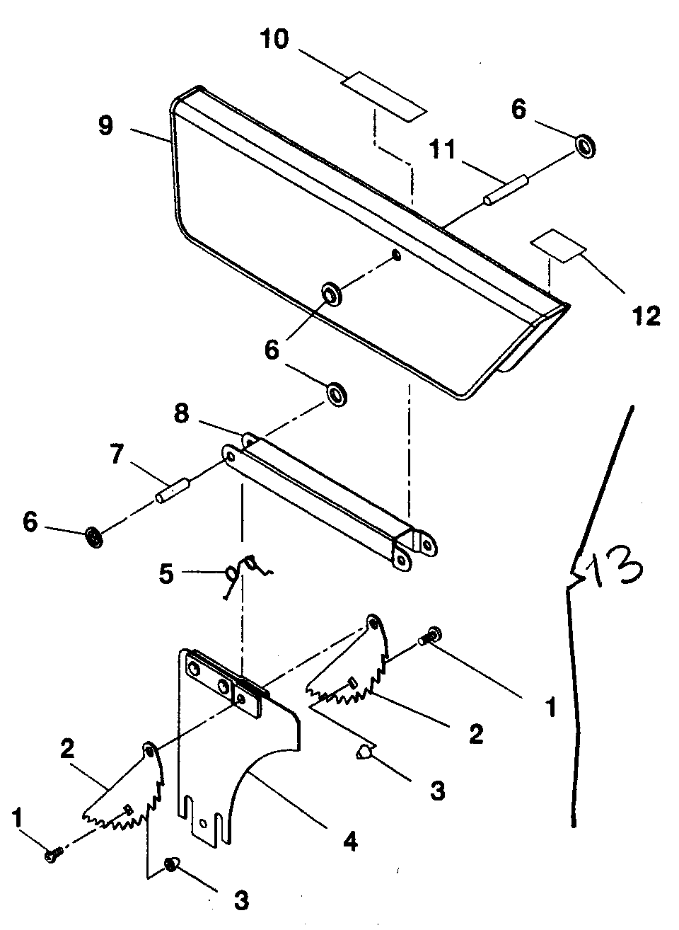 Blade guard assy
