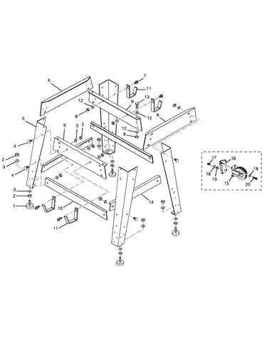 Stand assy