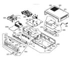 Toshiba SD-V57HTSU cabinet parts diagram
