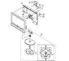 Sony KDL-V26XBR1 rear cabinet/stand assy diagram